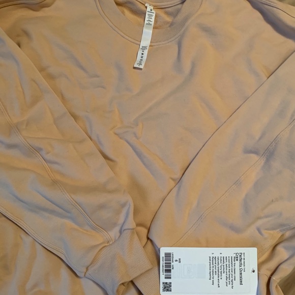 NWT lululemon perfectly oversized crew ivory peach - Picture 4 of 6